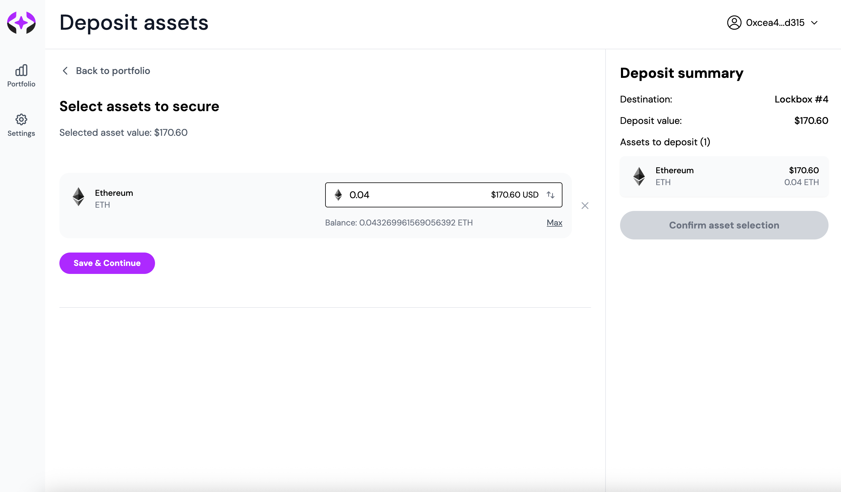 Review deposit summary